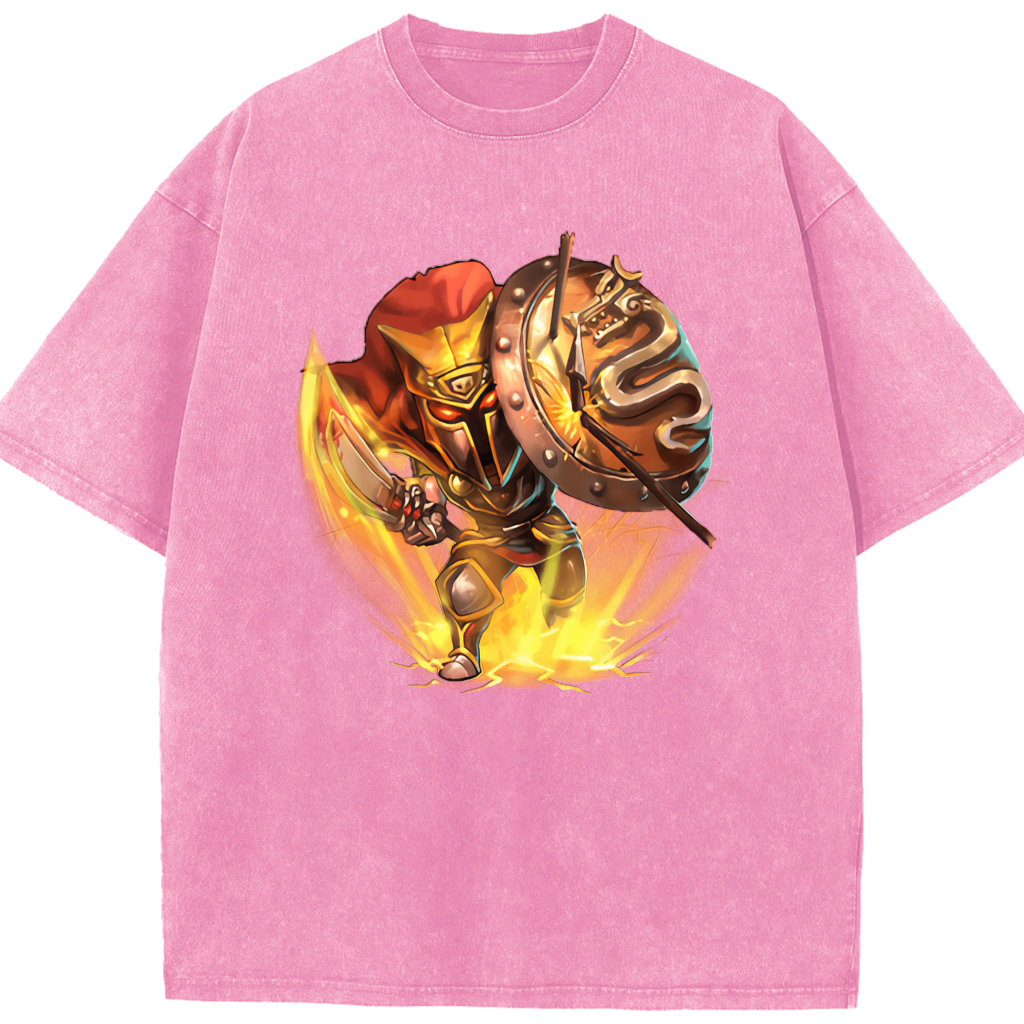 リーグ・オブ・レジェンド League of Legends LOL 綿100% ヴィンテージ風 半袖Tシャツ（フロントプリント）